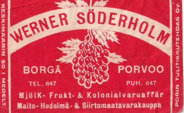 Borgå - Porvoo, Werner Söderholm  b509