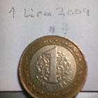 Turkki 1 lira 2009, km#? - pikkukuva 1