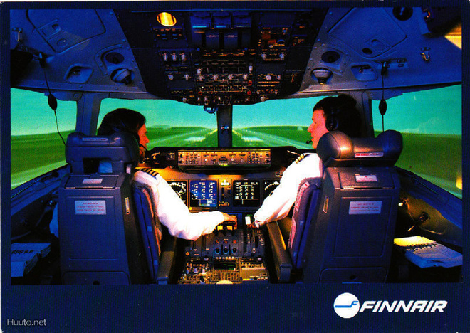 LENTOKONEKORTTI - MD 11 SIMULATOR - FINNAIR - 4