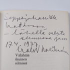 Kalevi Rahikainen : Välähtää ikuinen silmissä (signeeratt... - pikkukuva 3