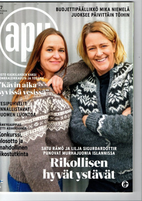 Apu n:o 37 2024 Satu ja Lilja. Aura Salla. Mika. Risto.