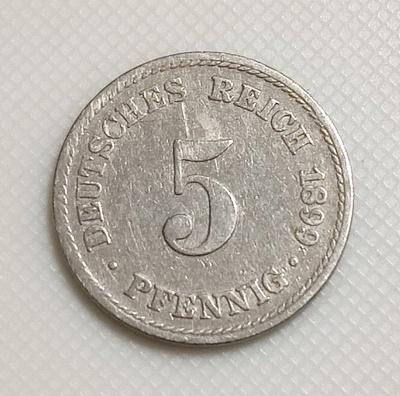 Saksa 5 Pfennig 1899A