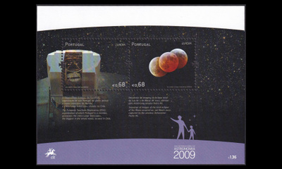 Portugali 3407-8BL281 ** Europa astronomia (2009)
