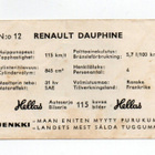 Purkkakuva Hellas Autosarja n:o 12 RENAULT DAUPHINE - pikkukuva 2