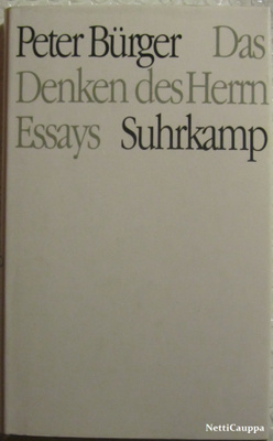 Peter Bürger • Das Denken des Herrn