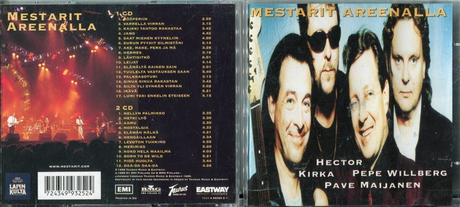 HECTOR, KIRKA, PEPE, PAVE  . 2 CD-LEVYÄ . MESTARIT AREENALLA