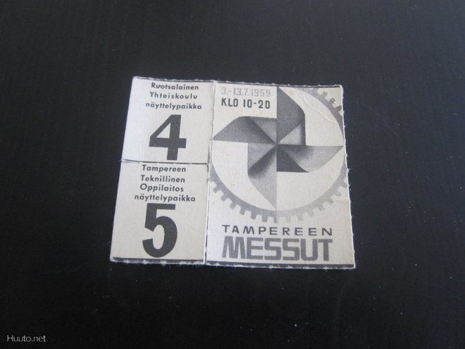 Tampereen Messut 3 - 13.7.1959, näyttelypaikka