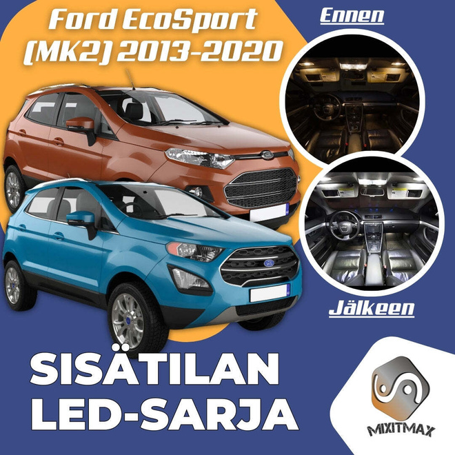 Ford EcoSport (MK2) Sisätilan LED-sarja 9-osainen