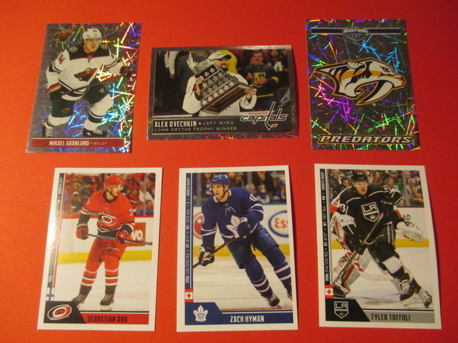 PANINI NHL 2018-19 tarrat alk. 0,15 € /kpl