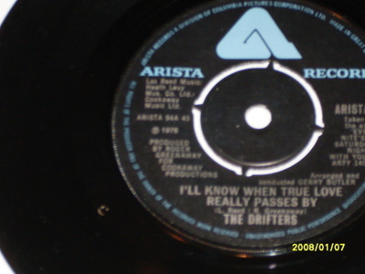 7" DRIFTERS - A Good Song Never Dies - single 1976 soul EX-