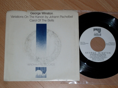 7" GEORGE WINSTON - Carol Of The Bells - single 1984 jazz EX
