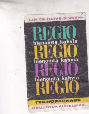 Regio,  hienointa kahvia .    s68