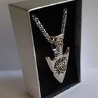 Viikinki Valknut Nuolen Kärki (Stainless Steel) - pikkukuva 1