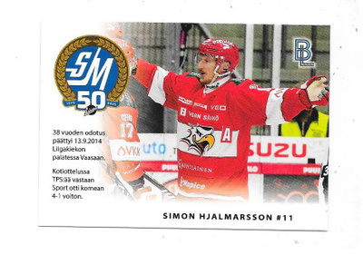 2024-25 BlueLine MatchCard #4/6 Simon Hjalmarsson Sport