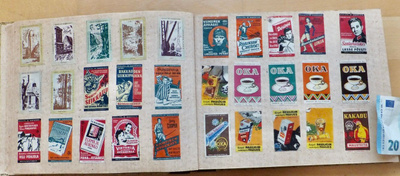 n. 290 VANHAA Tulitikkuetikettiä n. 1930-1950-l