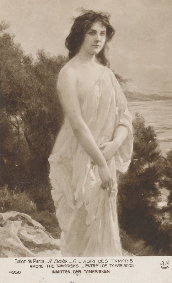 NAINEN - 1926 kulkenut taidekortti