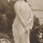 NAINEN - 1926 kulkenut taidekortti - pikkukuva 1