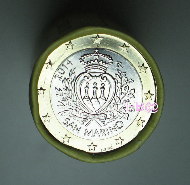 2014 SAN MARINO 1 euro suoraan rullasta UNC