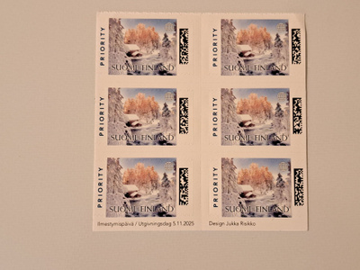 Postimerkit/ ikimerkit ulkomaan kirjelähetyksiin, 6 kpl