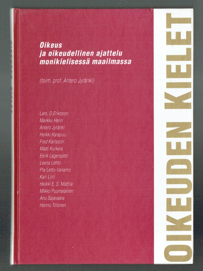 Antero Jyränki (toim.): Oikeuden kielet