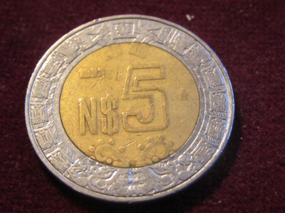 5 pesos 1993 Meksiko