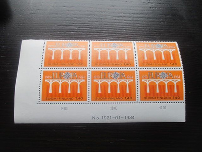 Eurooppa 1,40mk 1984 numerokuusilo **