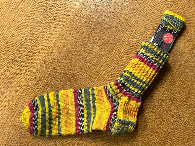 Koko 37/38 Step-langasta käsinkudotut villasukat