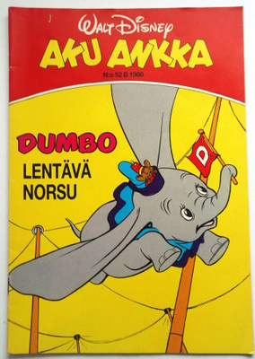 WALT DISNEY AKU ANKKA 52B 1988 DUMBO LENTÄVÄ NORSU