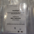 Niko Tuhkanen cardset signature /128 - pikkukuva 2