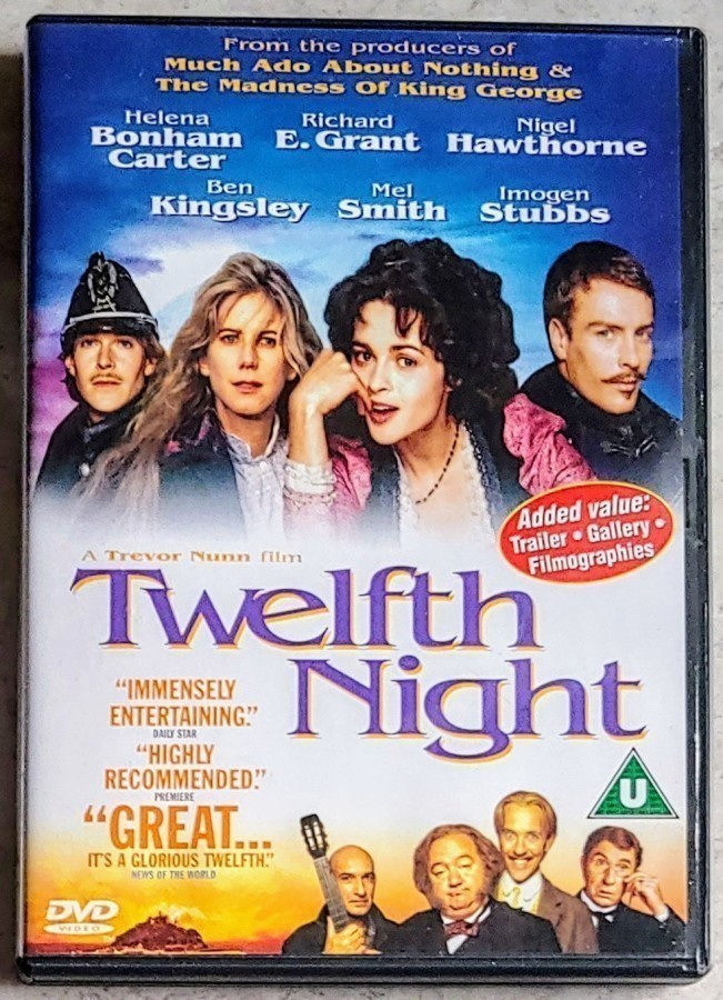 TWELFTH NIGHT – UK DVD 1996/200? - Shakespeare, EI Suomitext