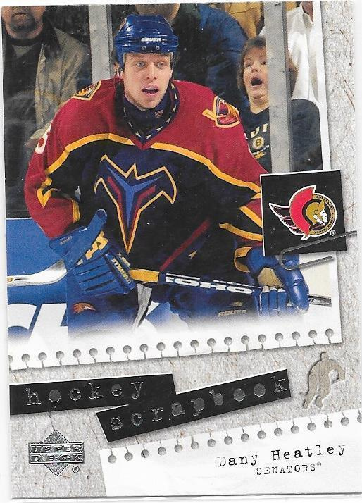 2005-06 UD Scrapbook #HS15 Dany Heatley Atlanta Trashers