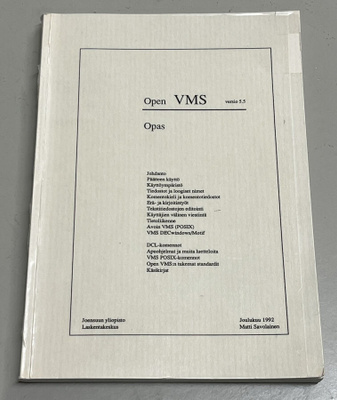 Open VMS opas 5.5 Matti Savolainen