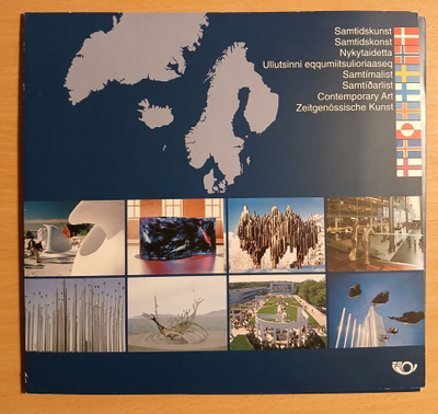 Kansio Nykytaidetta Pohjolassa, 8 eri pohjoismaan taidemerk