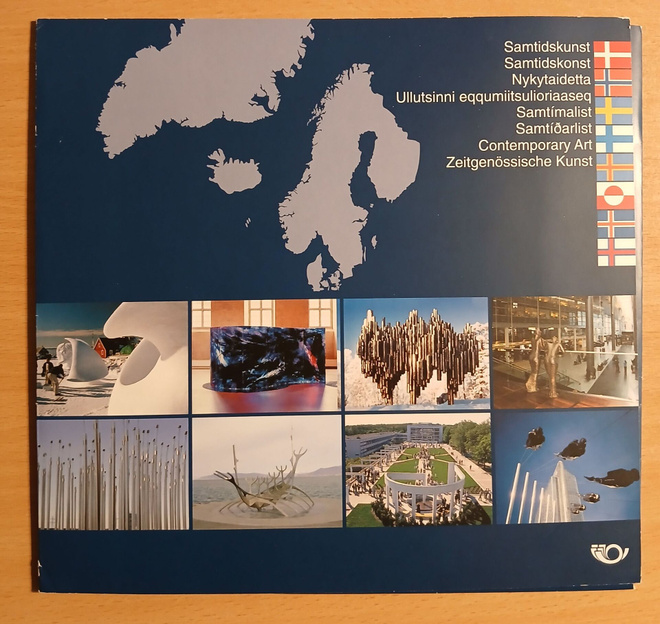 Kansio  Nykytaidetta Pohjolassa, 8 eri pohjoismaan taidemerk
