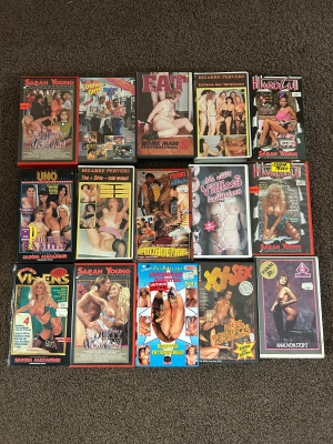 Vhs pornokasetteja iso setti, 33kpl