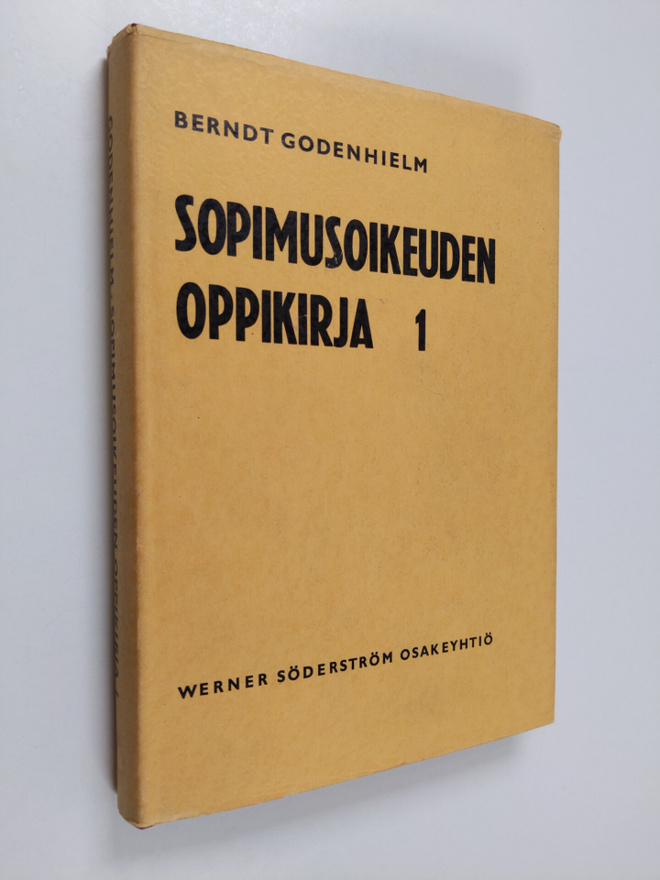 Berndt Godenhielm : Sopimusoikeuden oppikirja 1 : Irtaime...