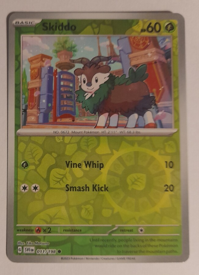 Skiddo [Reverse Holo] #11 Pokemon Scarlet & Violet - NM/M