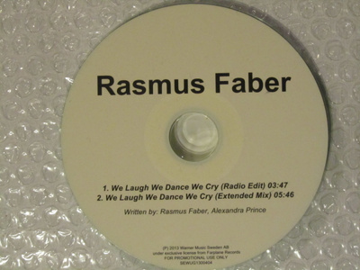 Rasmus Faber • We Laugh We Dance We Cry PROMO CDr-Single