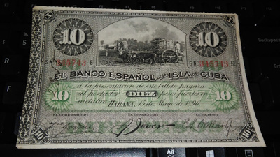 Kuuba Cuba 10 Pesos 1896