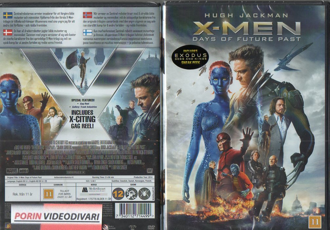 X-Men Days Of Future Past	(27 714)	UUSI	-FI-	DVD			hugh jack