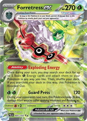 Forretress ex 005/193 - Paldea Evolved - NM/M