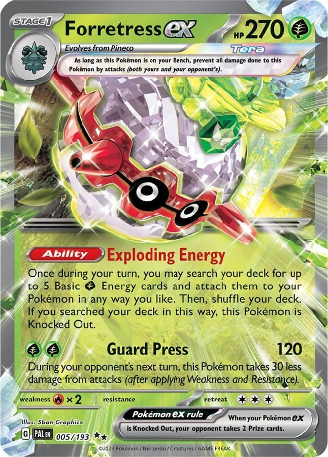 Forretress ex 005/193 - Paldea Evolved - NM/M