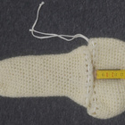 Alina´s Handmade käsin virkattu peniksenlämmitin vaalea - pikkukuva 3