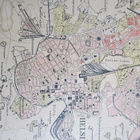 ANTIIKKINEN STADIN KARTTA 1930 LUVULTA 82x42 HELSINKI - pikkukuva 2