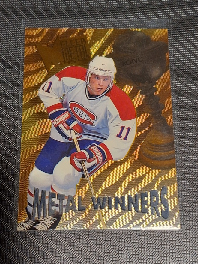 1995-96 Fleer Metal Metal Winners Saku Koivu #2