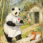 Panda sairaanhoitajana - pikkukuva 1