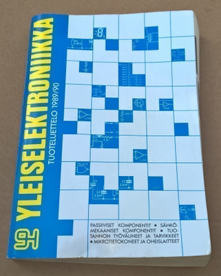 YLEISELEKTRONIIKKA TUOTELUETTELO 1989 / 1990