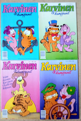 4 x Karvinen , lukemattomia