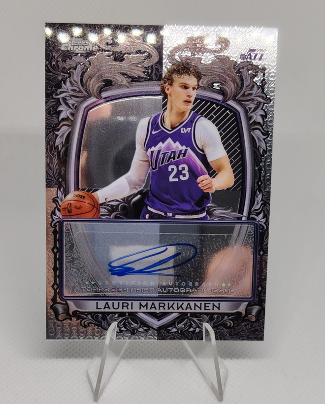 2025-26 Topps Chrome Lauri Markkanen nimmarikortti