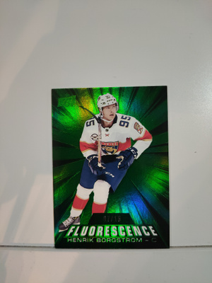 2018-19 UD Fluorescence Green #F-38 Henrik Borgström 7/15